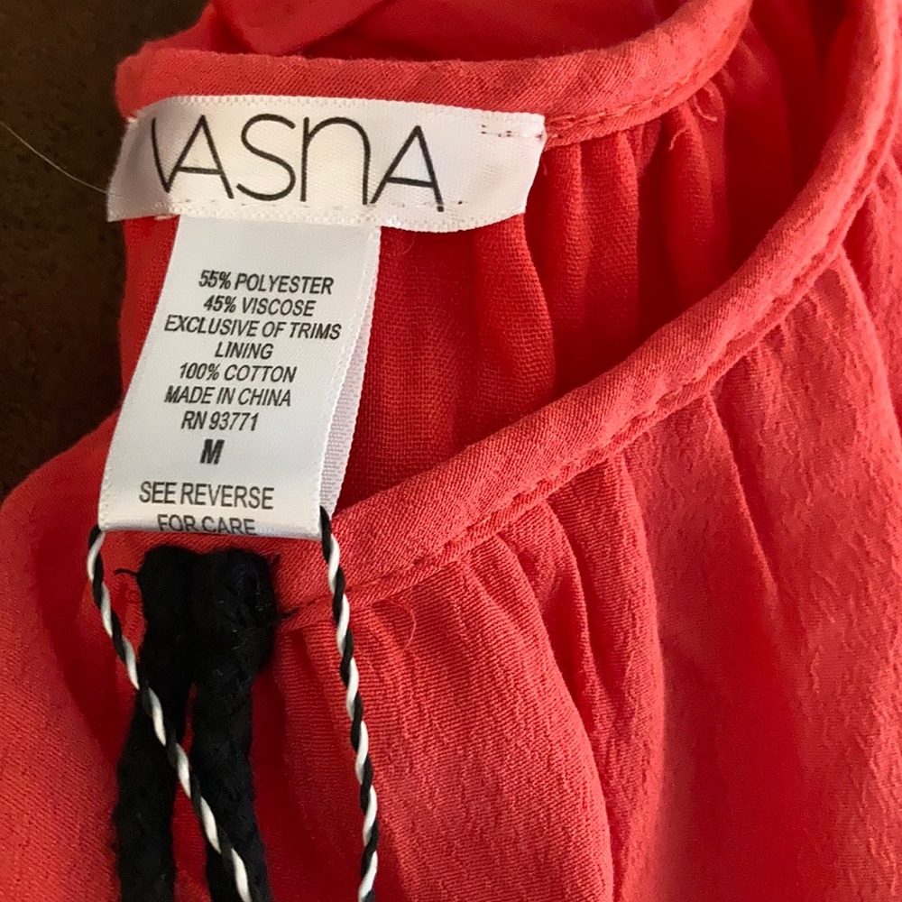New Vasna Dress Medium NWT Pink Tassels Women’s - Picture 5 of 6